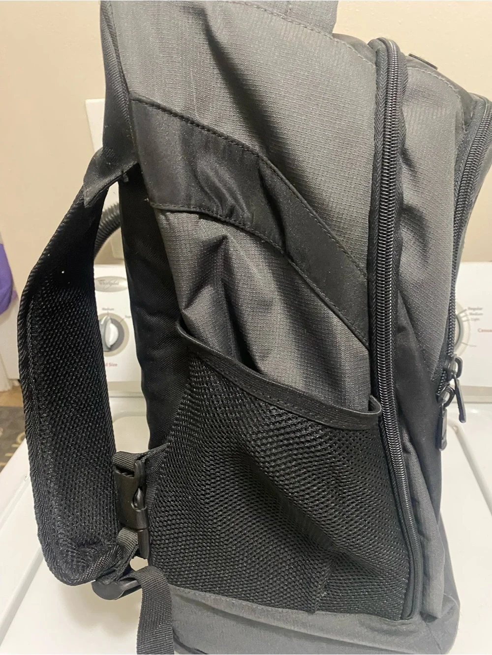 Nike Black Backpack with Embroidered Swoosh